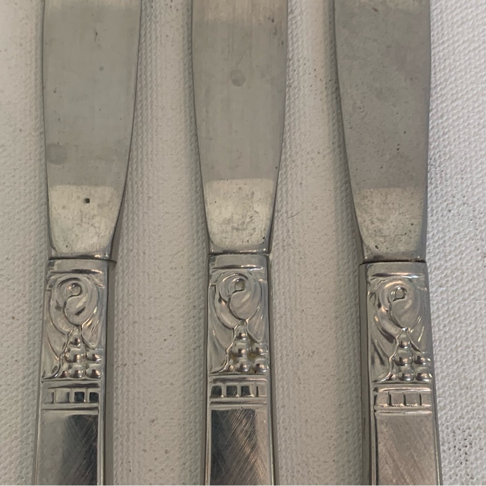3 Oneida WM Dalton BROOKWOOD Stainless Steel Knives Knife 8.5" Vintage Flatware - Picture 2 of 8